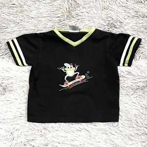 Okie Dokie Navy Blue Shirt with Skater Frog : 24 Months